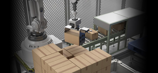ロボットビジョンによるパレタイジング